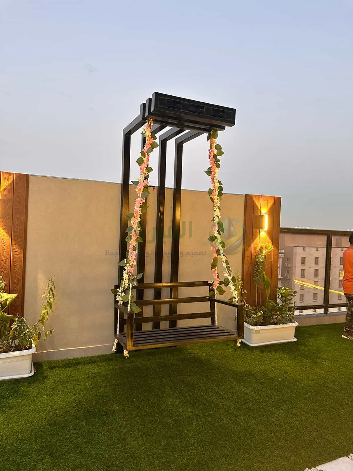 تنسيق حديقة بالسطح – جدة - 2