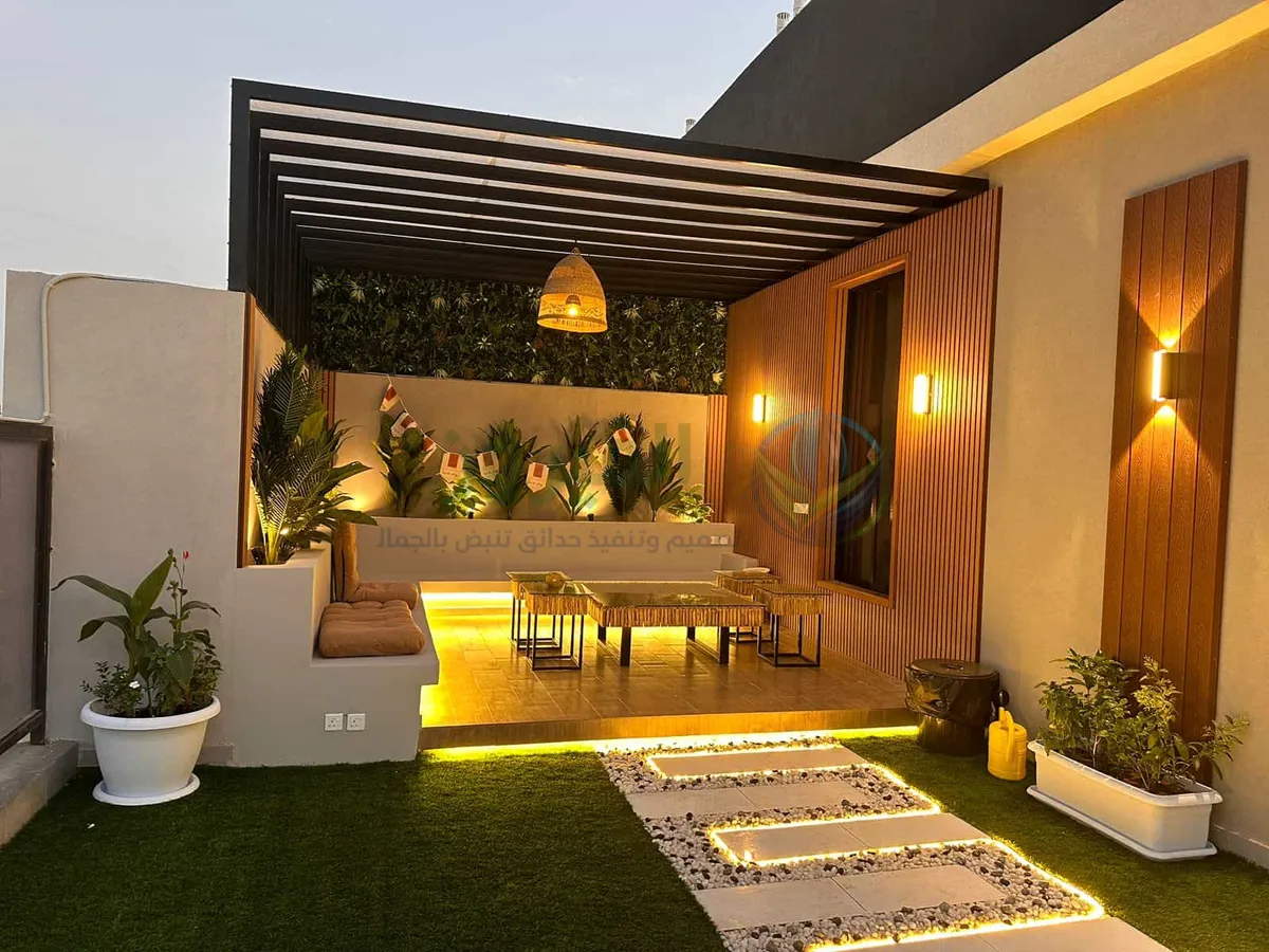 تنسيق حديقة بالسطح – جدة - 7
