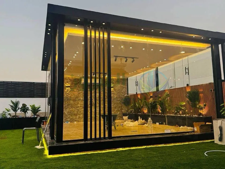 تنفيذ الغرف الزجاجية